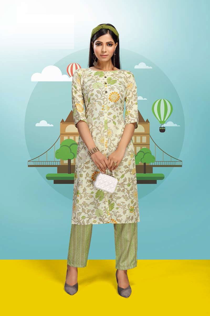 Fly Free Roller Fancy Ethnic Wear Latest Kurti With Bottom Collection